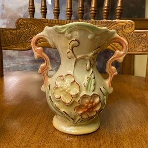 Vintage Pearlescent Brazil Vase with Florals